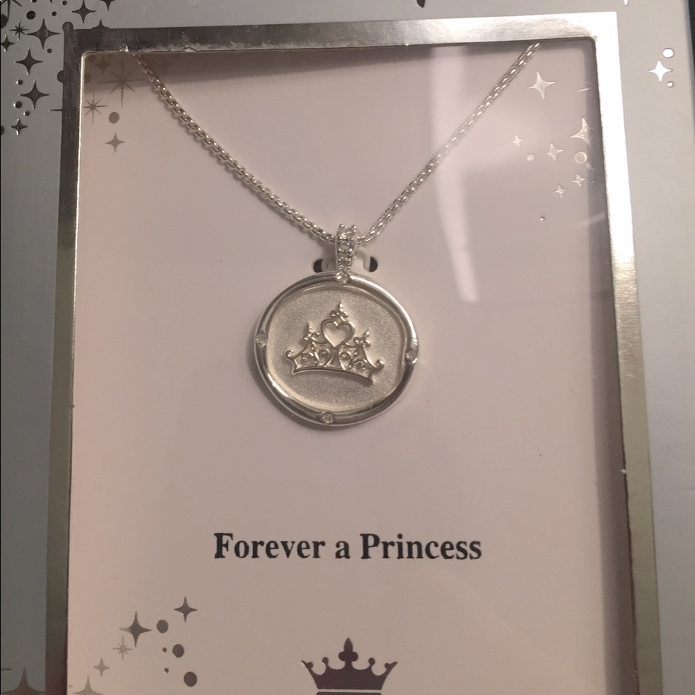 Disney princess crown necklace